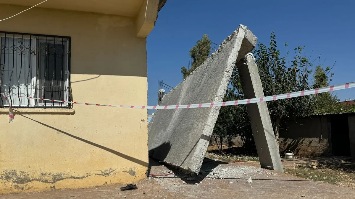 Şanlıurfa’da kısmi çökme yaşandı: 1 yaralı