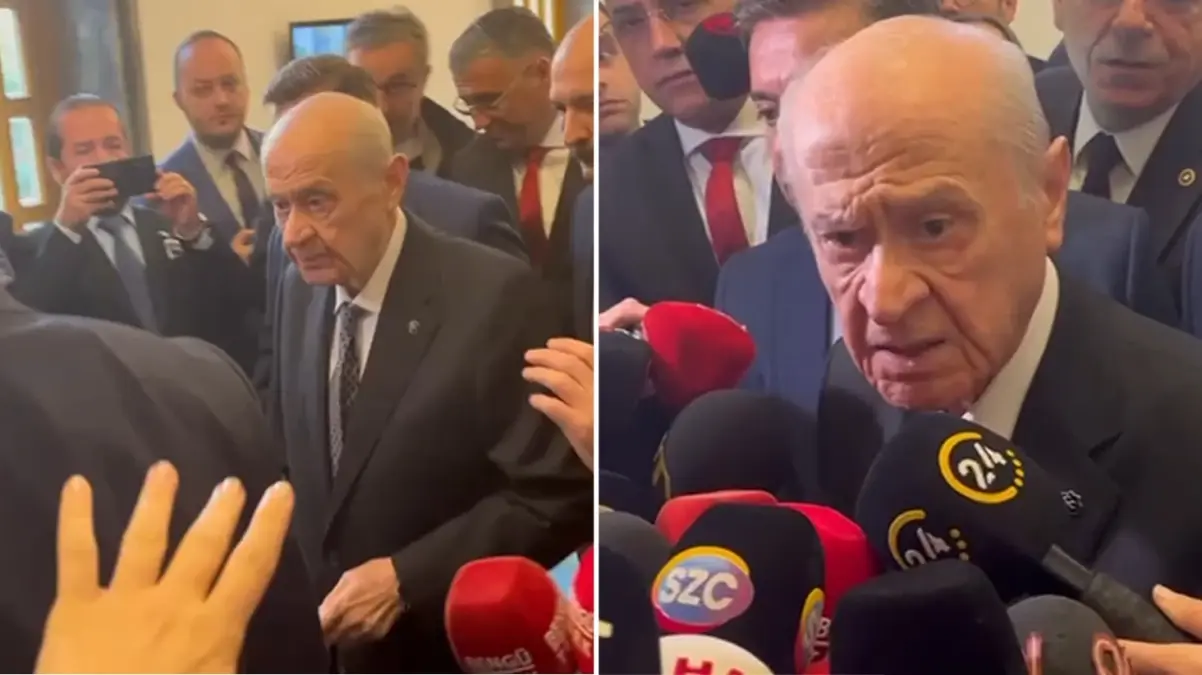 Bahçeli’den “Çözüm sürecinde Erdoğan ile görüş ayrılığı yaşıyor musunuz?” diye soran gazeteciye tepki