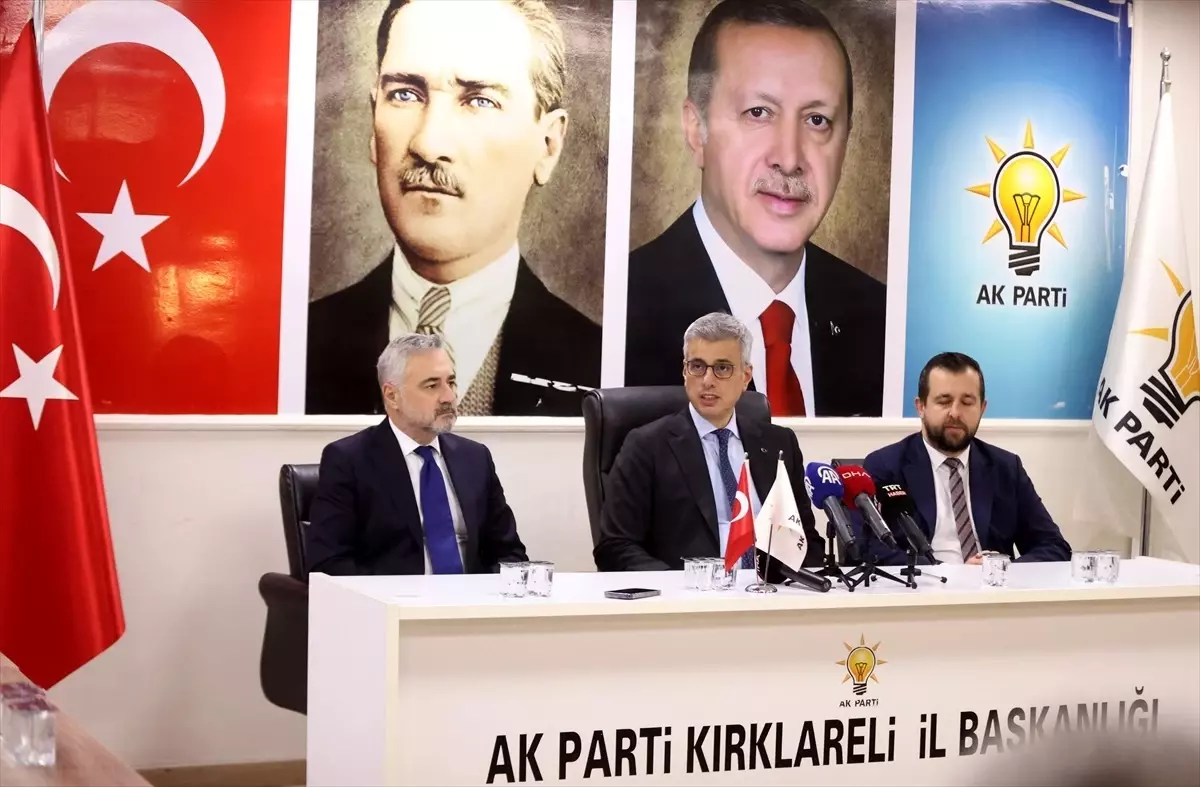 Sağlık Bakanı Memişoğlu, AK Parti Kırklareli İl Başkanlığı’nda partililere seslendi Açıklaması