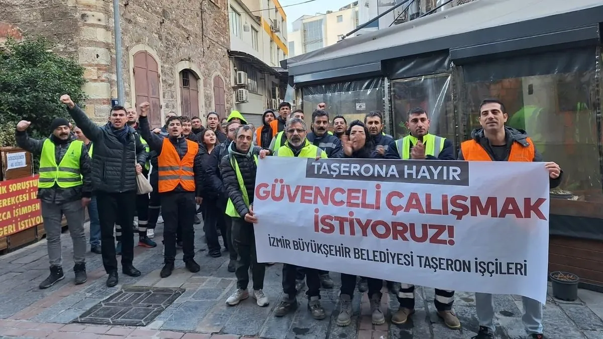 Taşeron işçilerden İZBB Başkanı Tugay’a çağrı: Güvenceli iş istiyoruz, verilen sözler tutulsun!